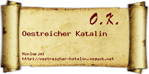 Oestreicher Katalin névjegykártya